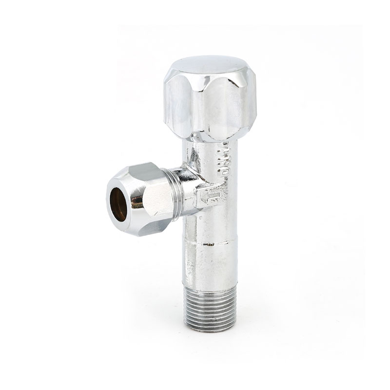 Vanne d'angle en laiton avec couvercle mural AMT-5028